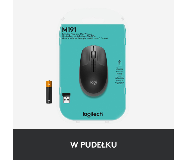LOGITECH M190 Charcoal - 591048 - zdjęcie 11